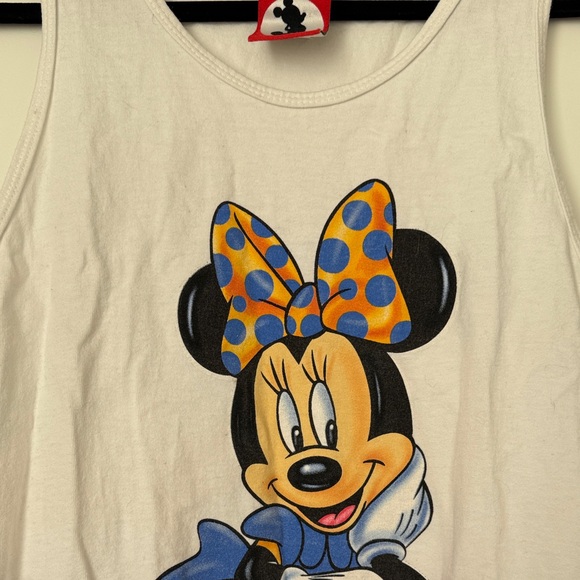 Vintage Disney Minnie Mouse White Tank Top - Picture 4 of 11